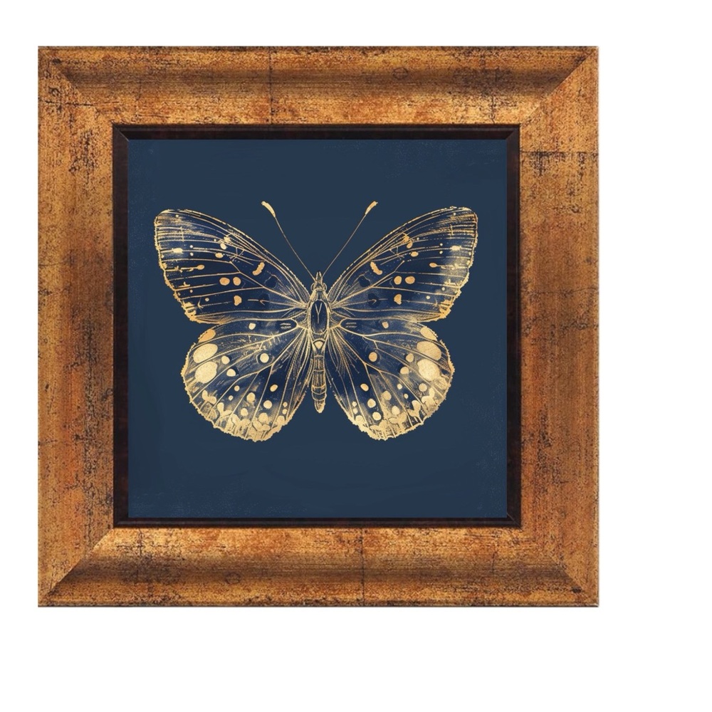 Vintage Butterfly Sketch Wall Art